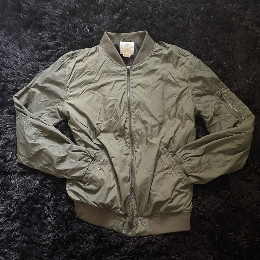 Army green bomber jacket -H&M